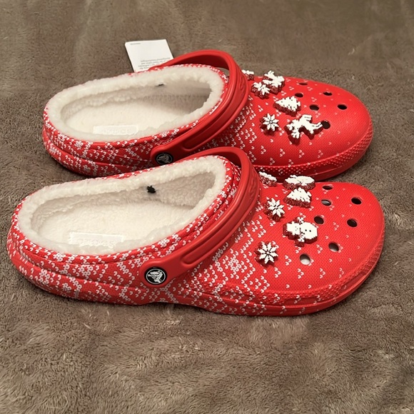 New mens size 11 Lined Holiday Clogs by CROCS - Picture 2 of 5